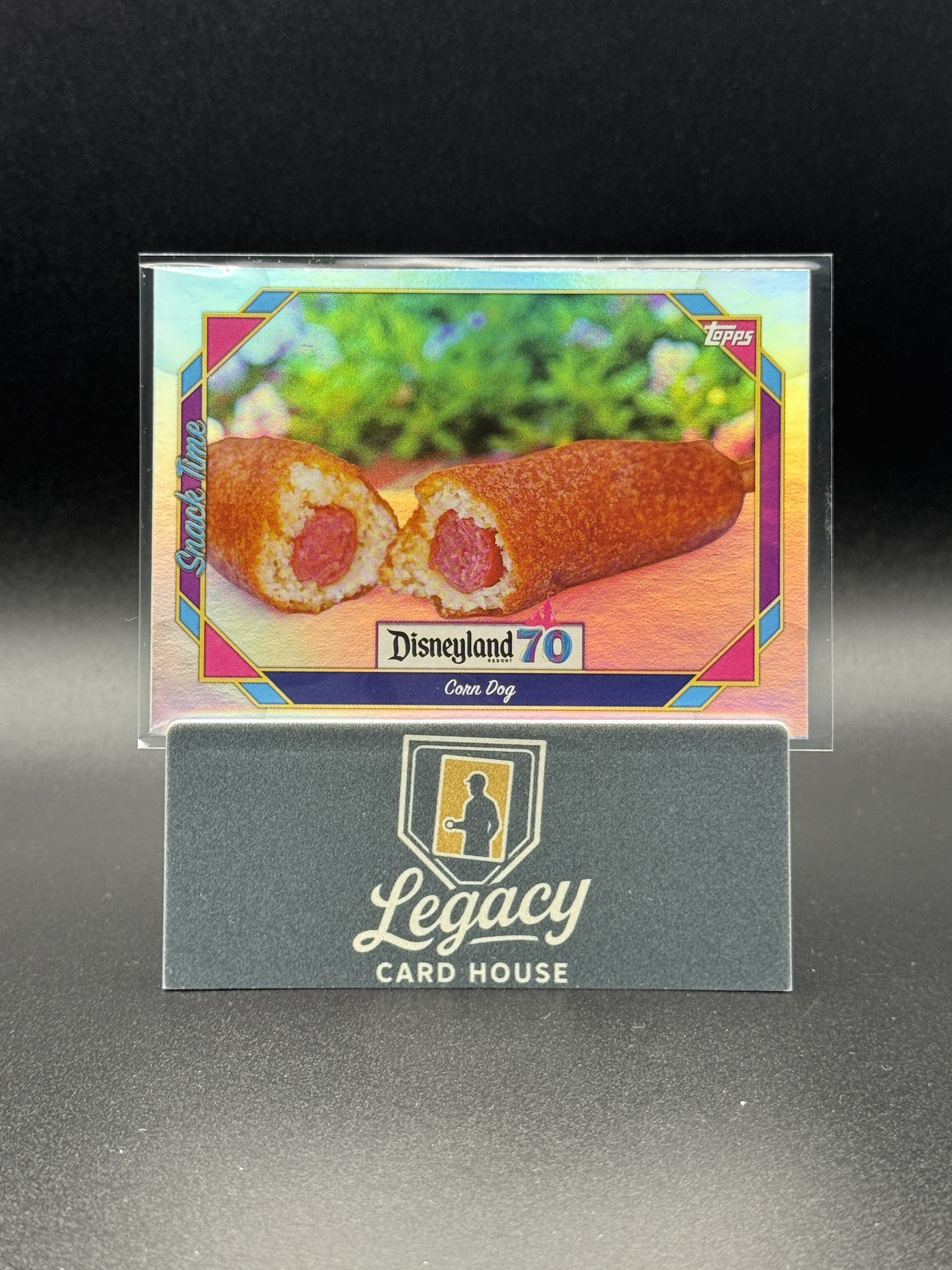 2025 Topps Disneyland 70th Anniversary #114 Corn Dog Rainbow Foil