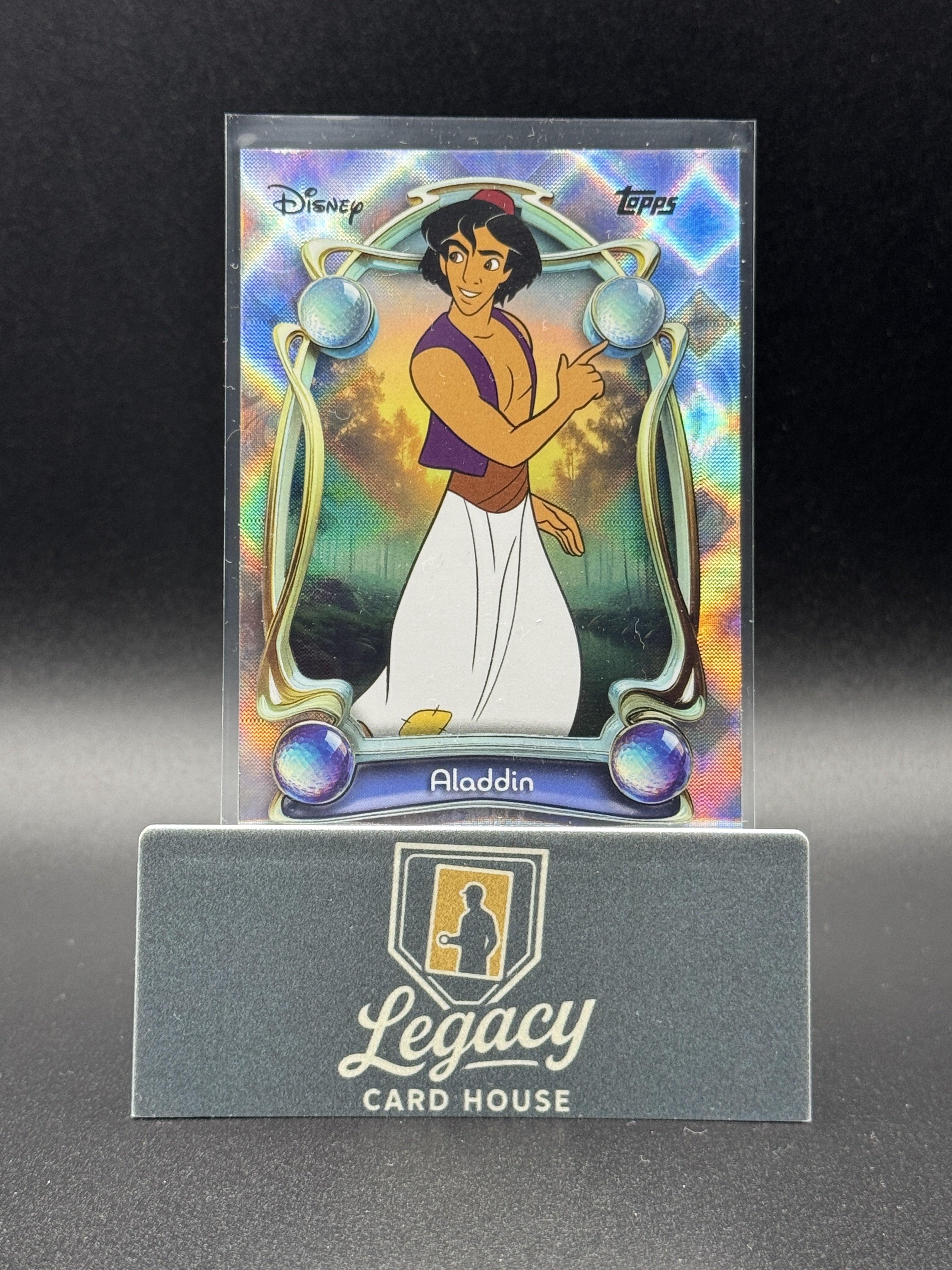 2025 Topps Disney Wonder #49 Aladdin Diamante Foil