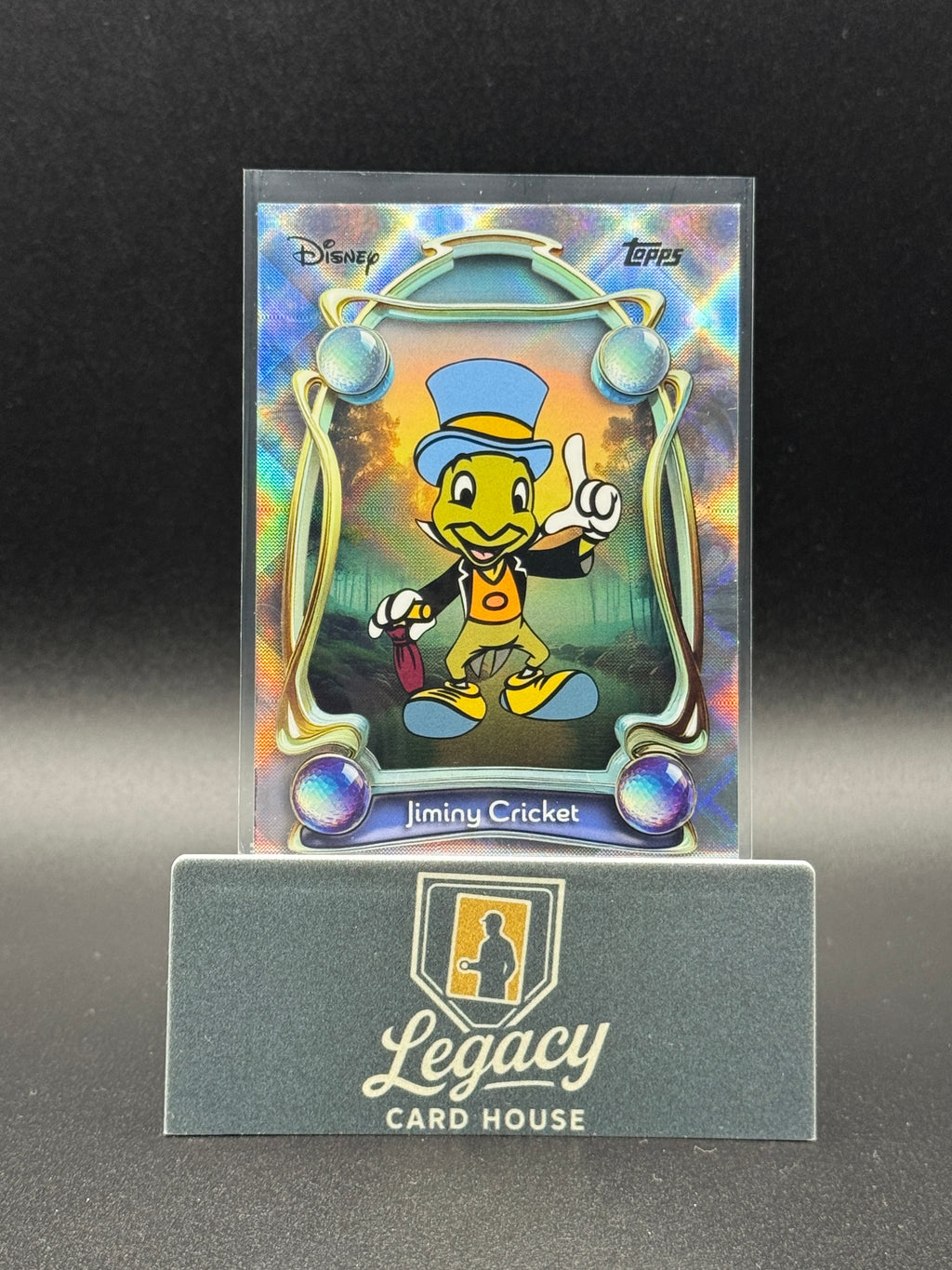 2025 Topps Disney Wonder #10 Jiminy Cricket Diamante Foil