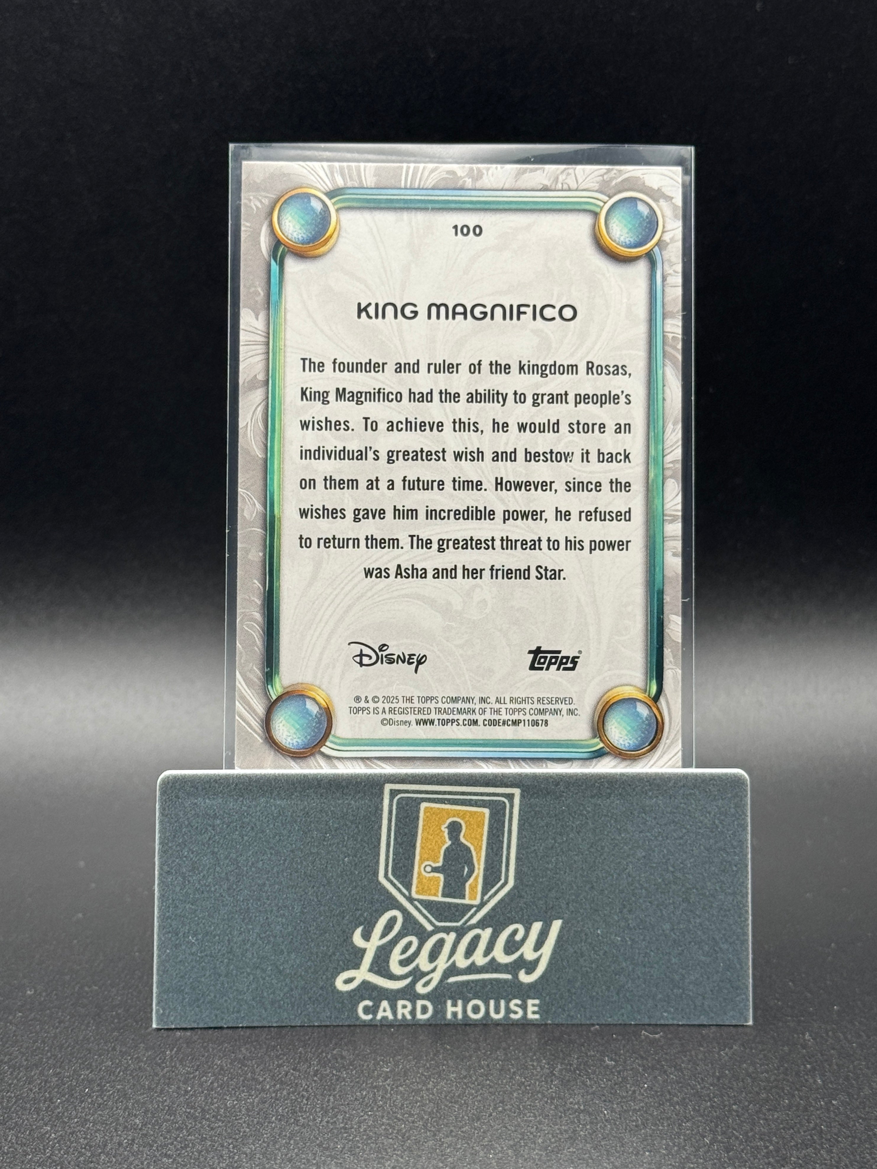 2025 Topps Disney Wonder #100 King Magnifico Diamante Foil