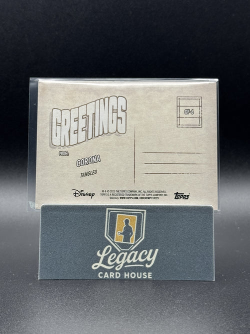 2025 Topps Disney Wonder #GF-6 Corona Greetings From
