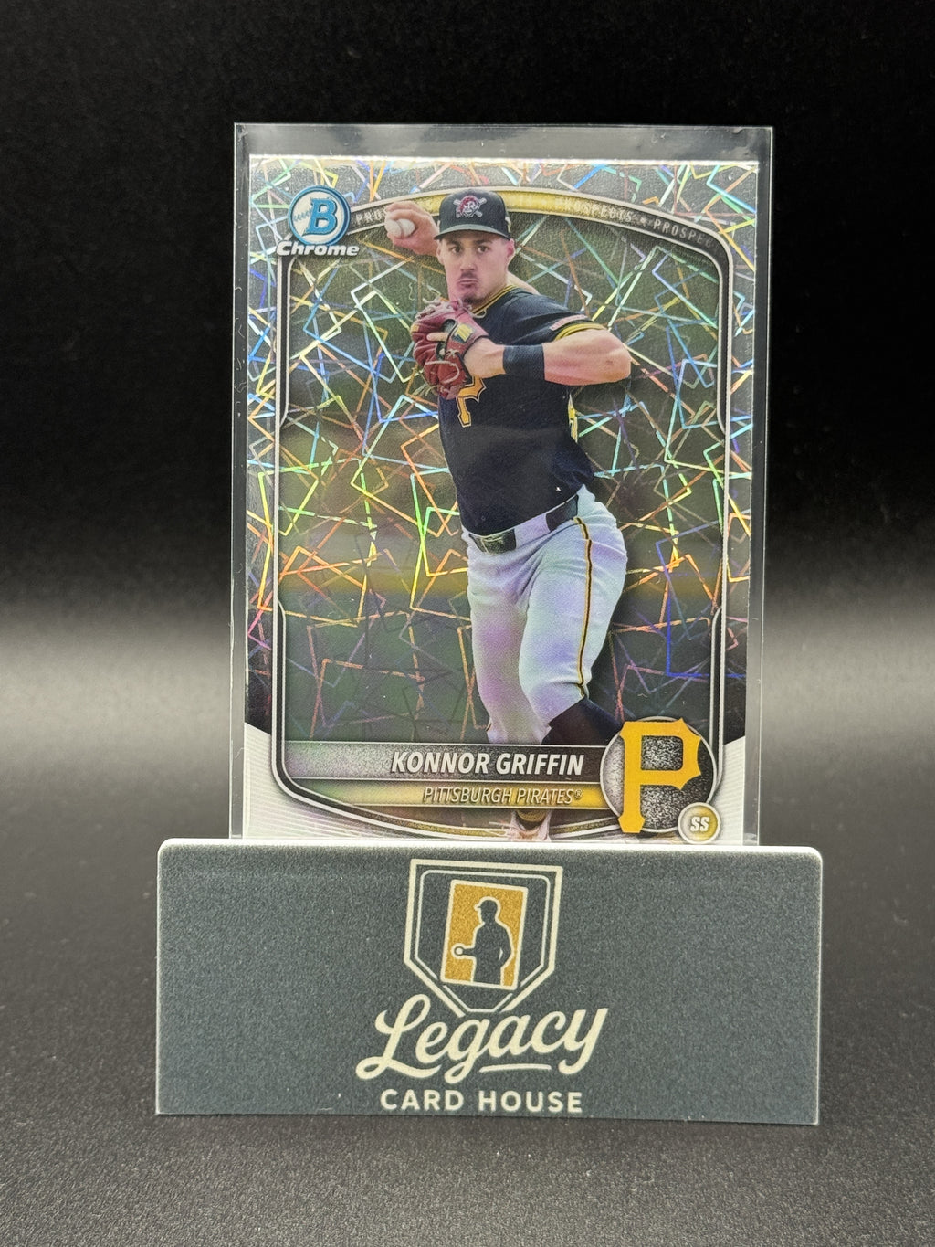 2025 Bowman Draft #BDC-102 Konnor Griffin Chrome Laser Refractor