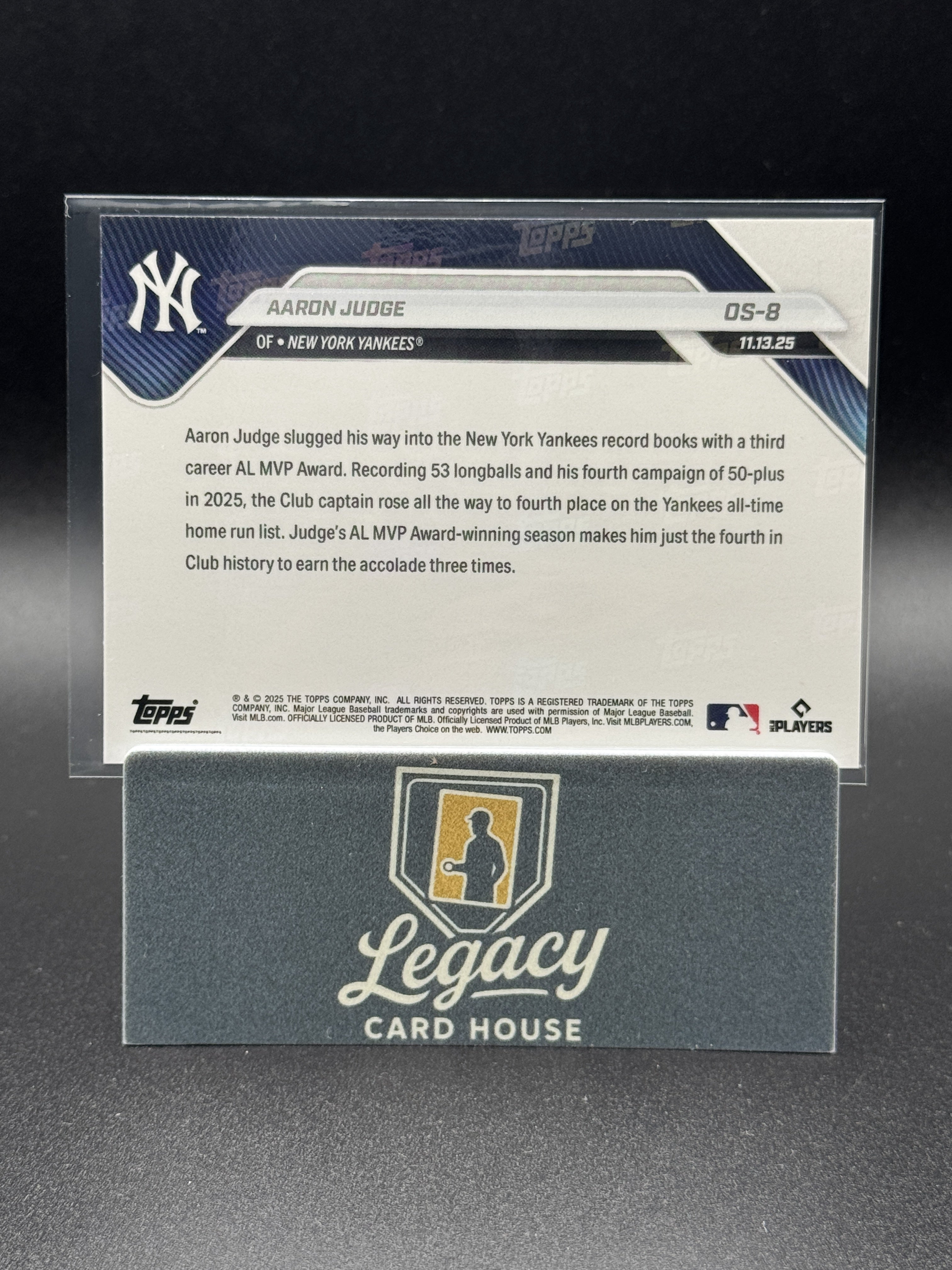 2025-26 Topps Now Off-Season #OS-8 Aaron Judge