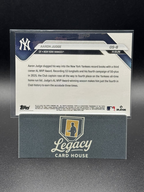 2025-26 Topps Now Off-Season #OS-8 Aaron Judge