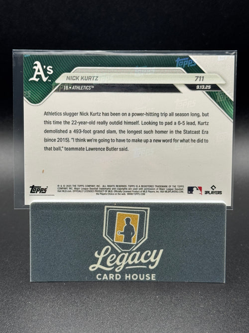 2025 Topps Now #711 Nick Kurtz