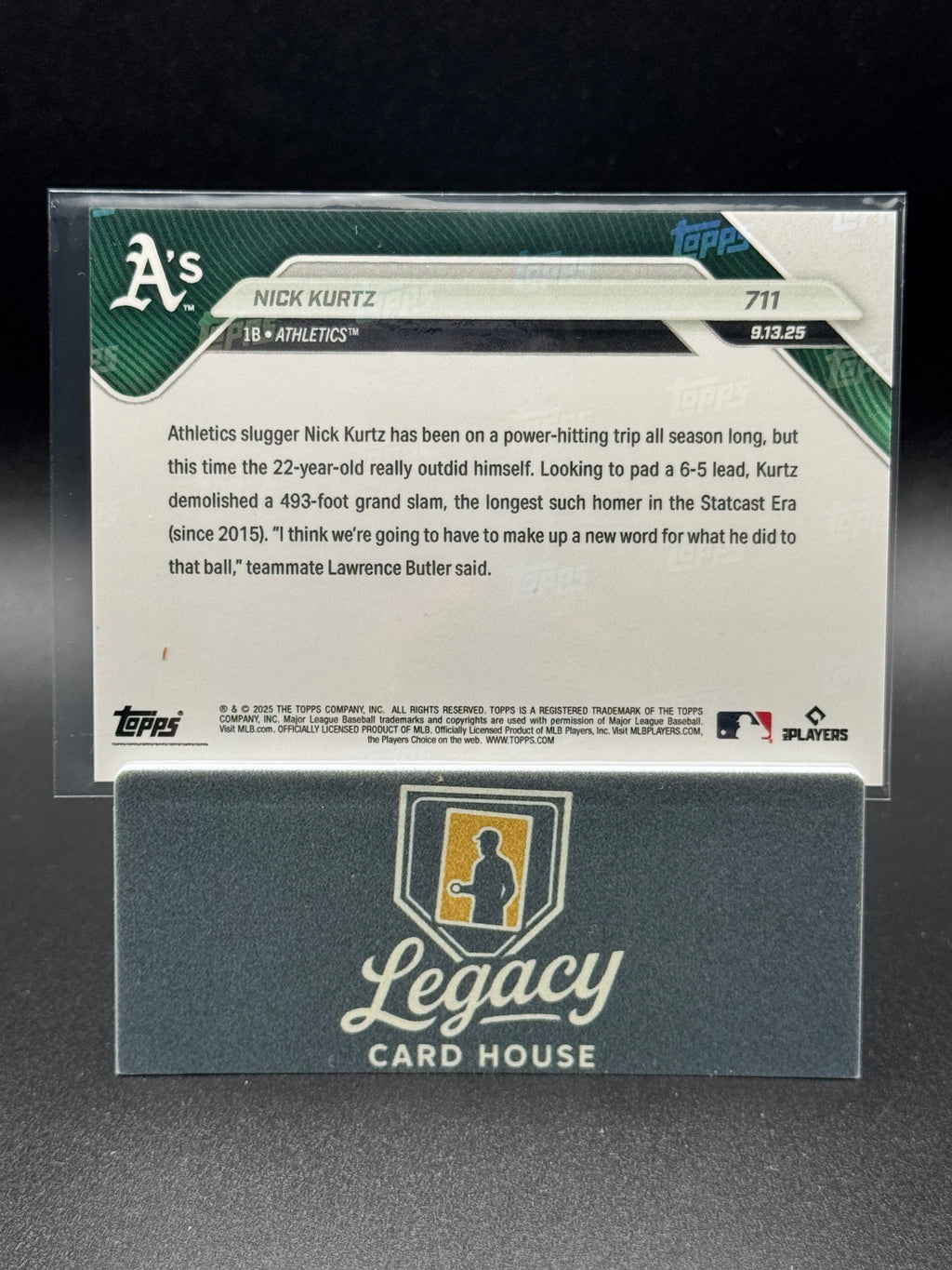 2025 Topps Now #711 Nick Kurtz