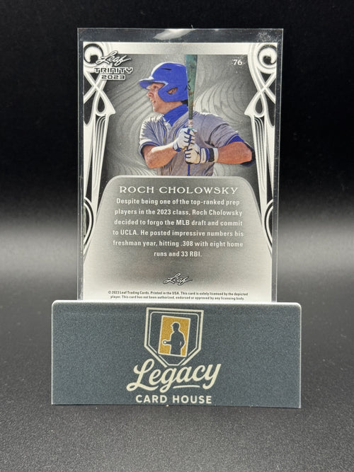 2023 Leaf Trinity #76 Roch Cholowsky