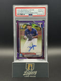 2024 Bowman Chrome Yolfran Castillo Prospect Auto Purple Refr. PSA 10 #/250