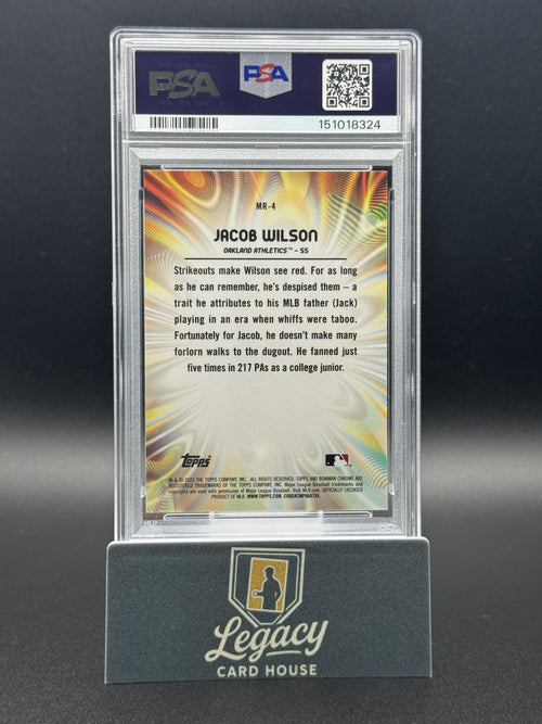 2023 Bowman Draft #MR-4 Jacob Wilson Mood Ring PSA 9