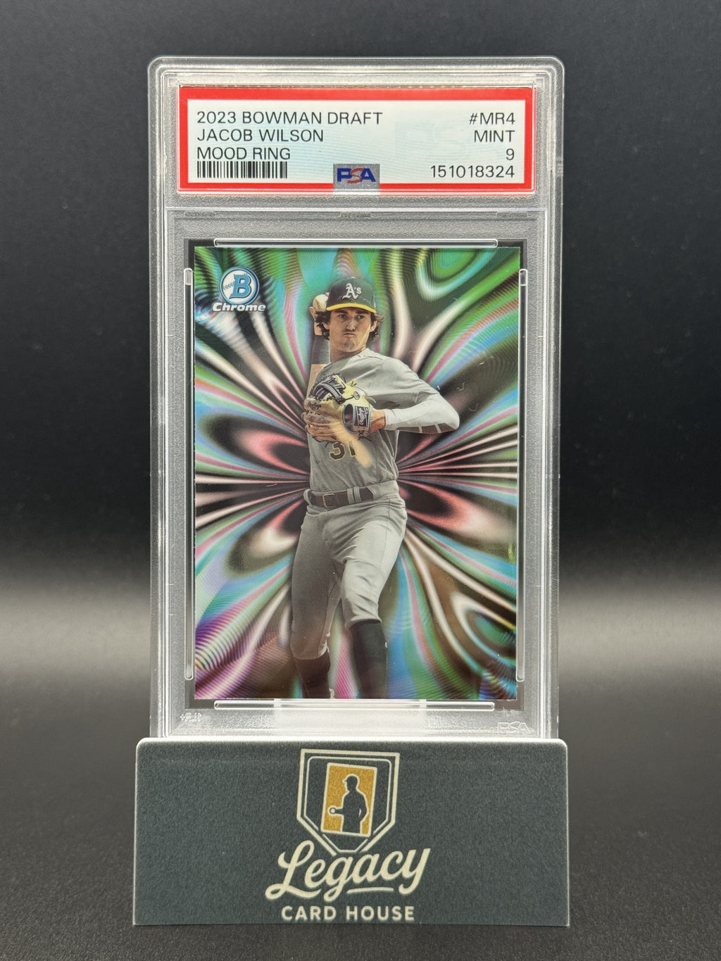 2023 Bowman Draft #MR-4 Jacob Wilson Mood Ring PSA 9