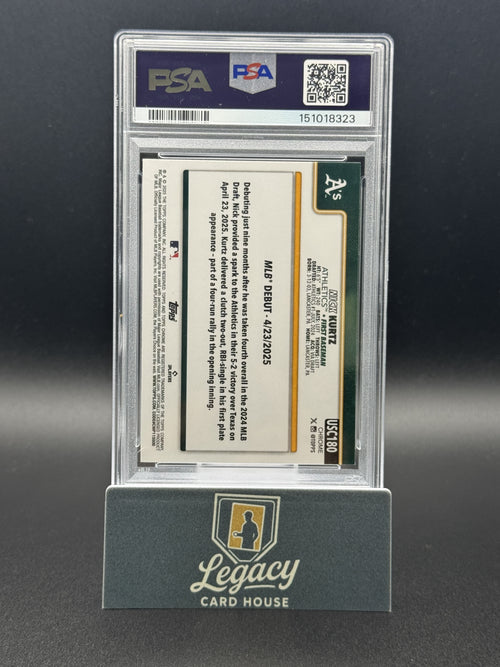 2025 Topps Chrome Update #USC180 Nick Kurtz X-Fractors PSA 9
