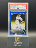2025 Bowman Draft Griffin Hugus Chrome Prosp. Auto Blue Refractor PSA 9 #/150