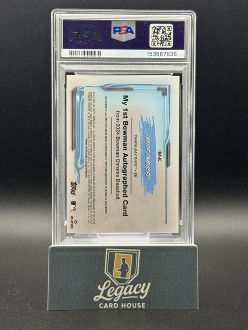 2024 Bowman Chrome Junior Caminero My 1st Bowman AutoOrange Refr. PSA 9 #/25