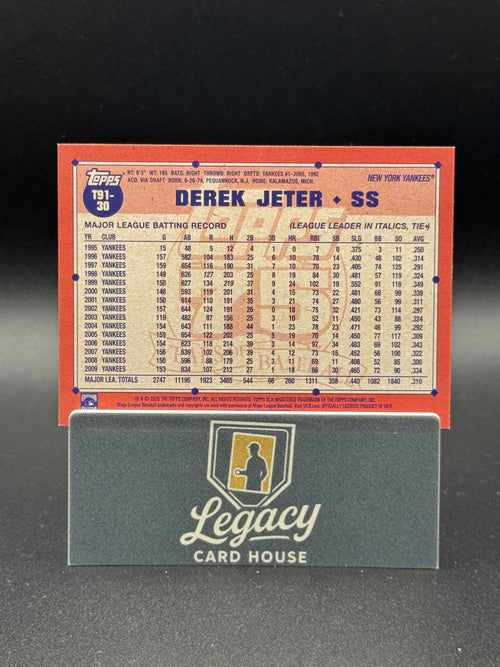 2026 Topps T91-30 Derek Jeter 35th Anniversary Pink Crackle Foil