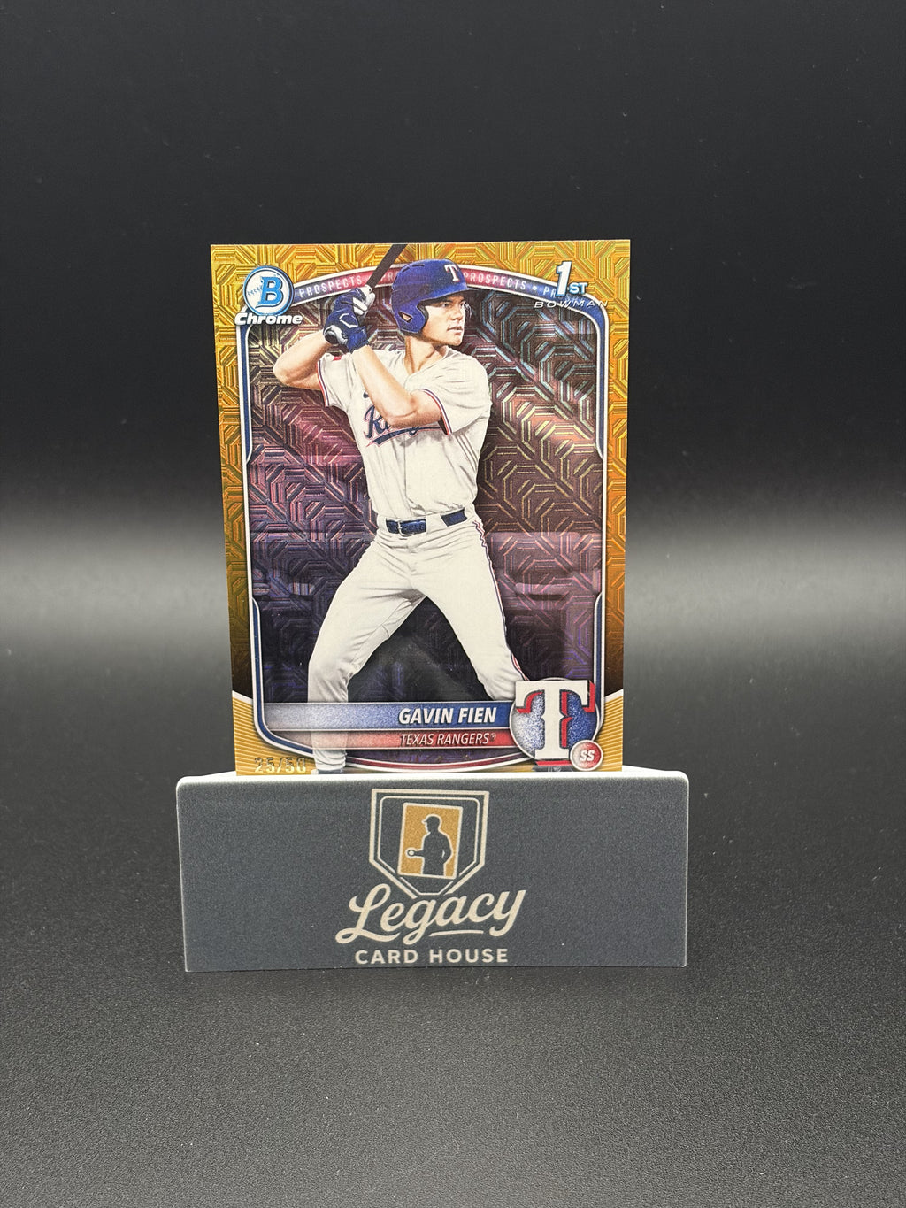 2025 Bowman Draft #BDC-15 Gavin Fien Chrome Gold Mojo Refractor #/50