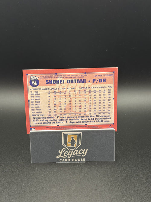 2026 Topps #T91-100 Shohei Ohtani 1991 Topps Baseball 35th Anniv. Crackle Foil