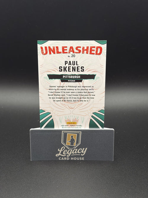 2025 Donruss #20 Paul Skenes Unleashed Green Xplosion #/25