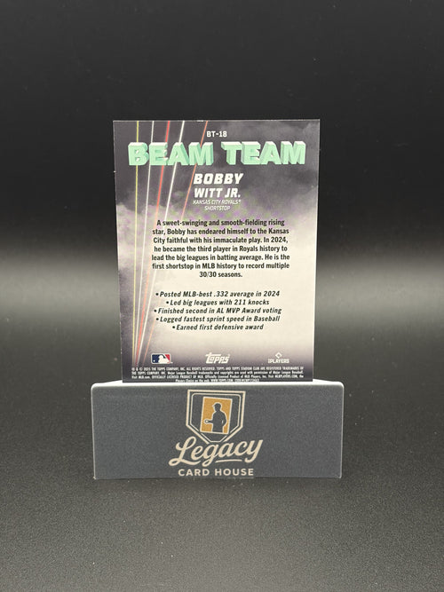 2025 Stadium Club #BT-18 Bobby Witt Jr. Beam Team