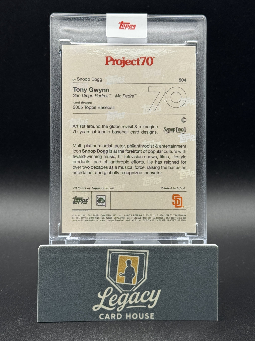 2021-22 Topps Project70 #504 Tony Gwynn