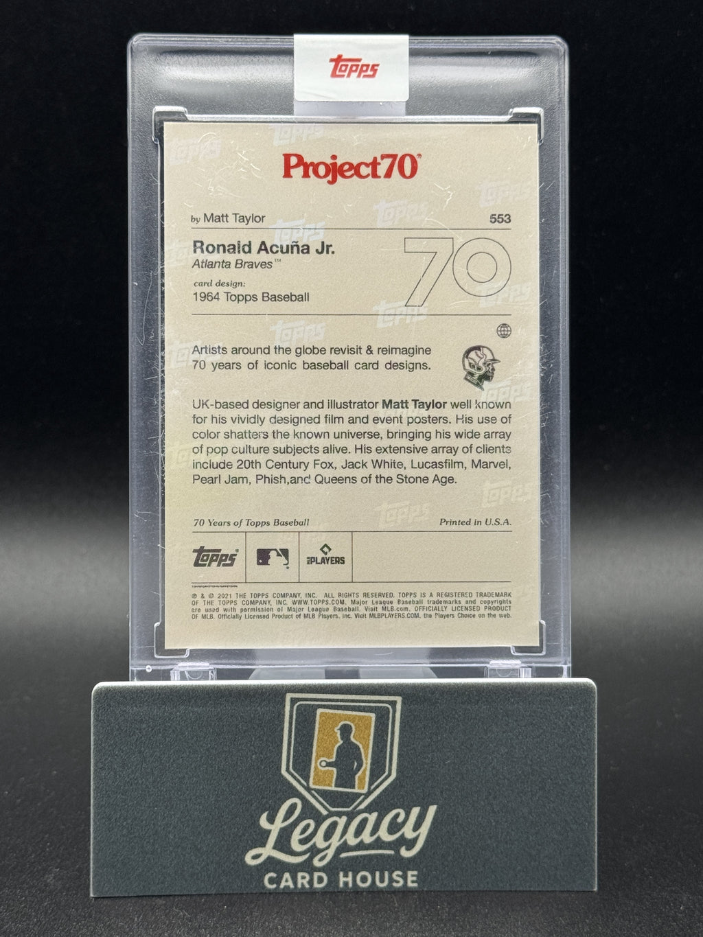 2021 Topps Ronald Acuna Jr. #553 Project70