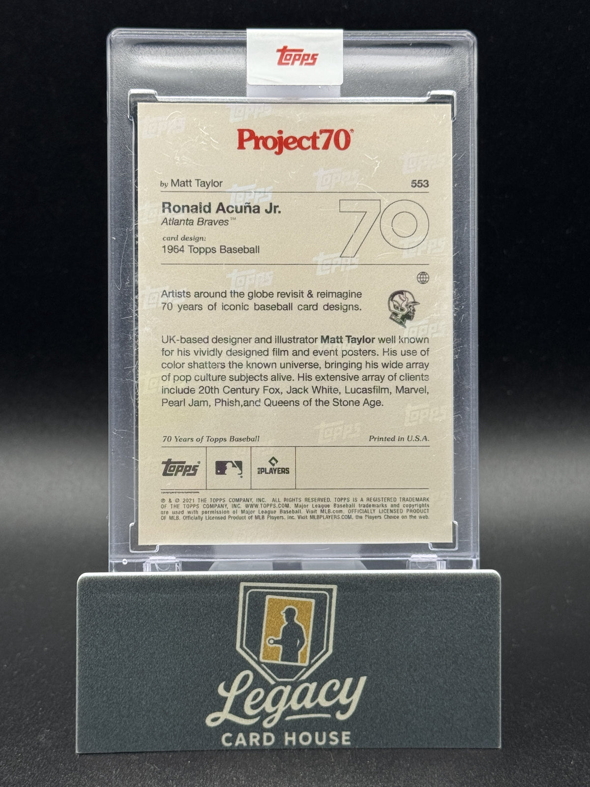 2021 Topps Ronald Acuna Jr. #553 Project70