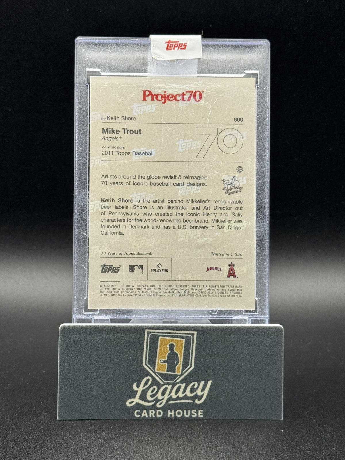 2020 Topps Mike Trout #600 Project 70