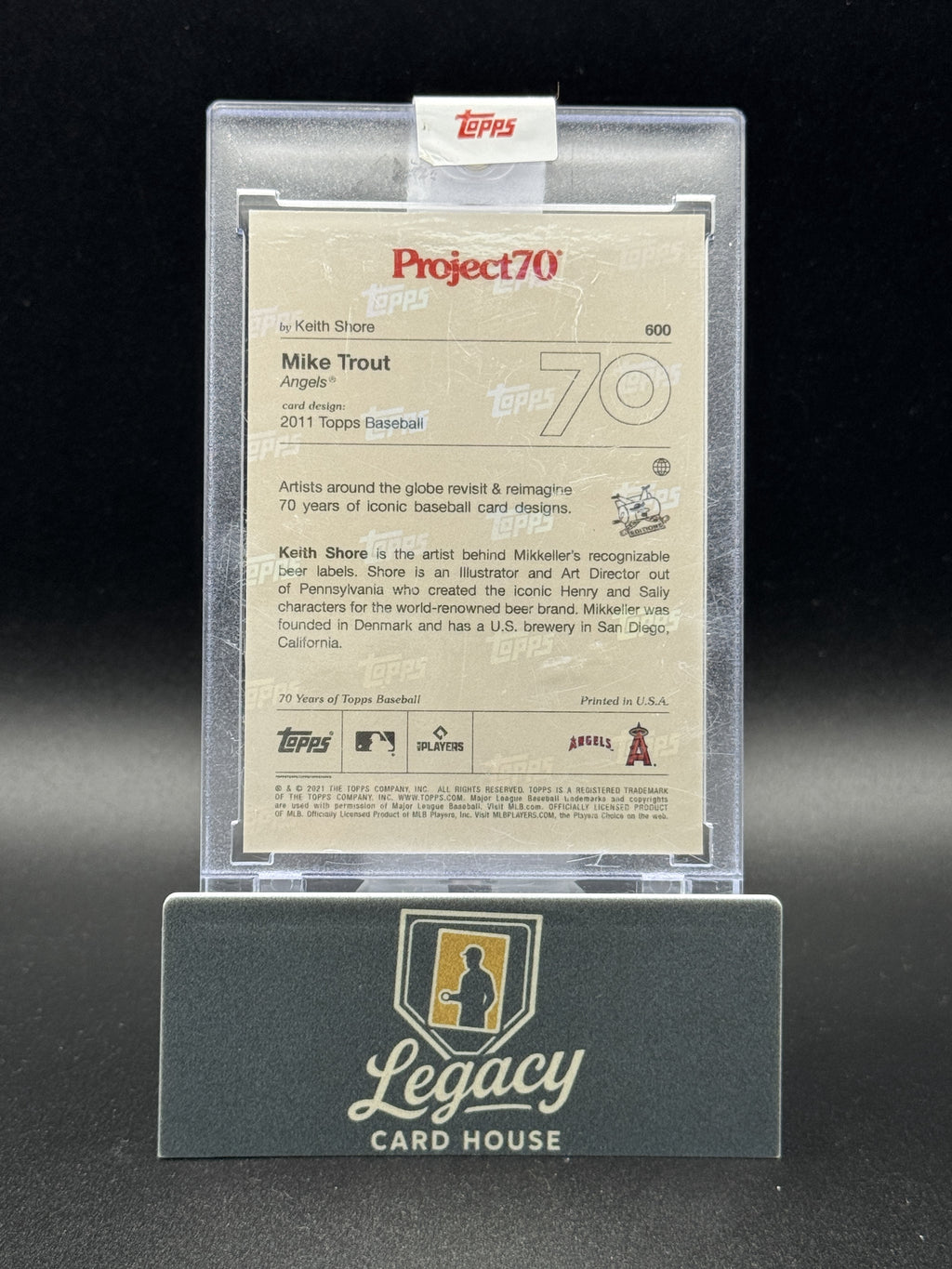 2020 Topps Mike Trout #600 Project 70