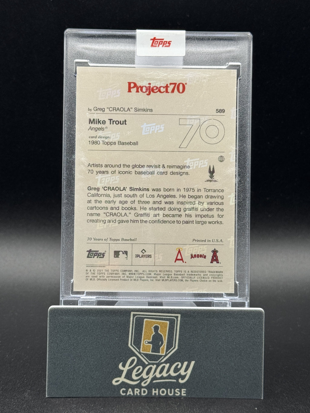 2021-22 Topps Project70 #589 Mike Trout