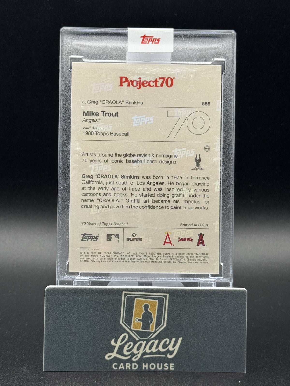 2021-22 Topps Project70 #589 Mike Trout