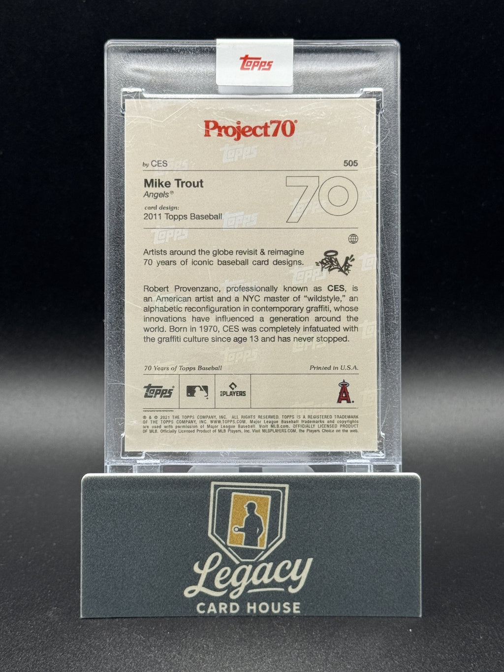 2021 Topps Mike Trout #505 Project70