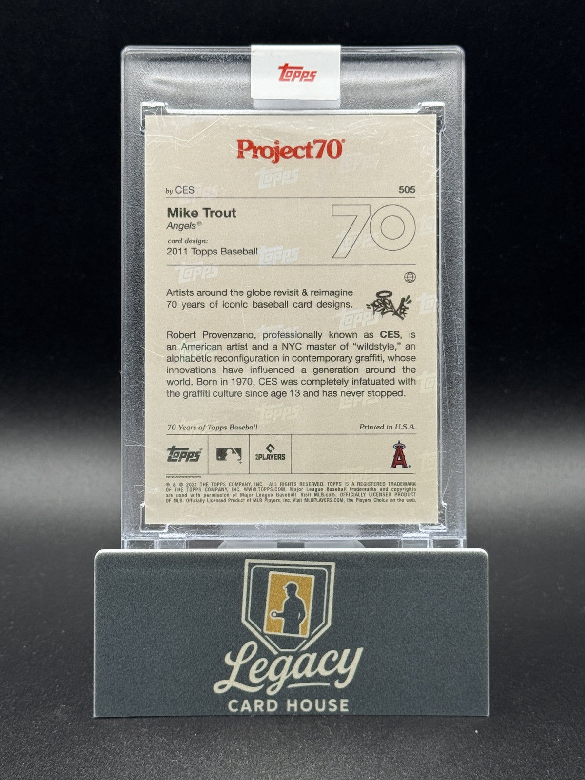 2021 Topps Mike Trout #505 Project70