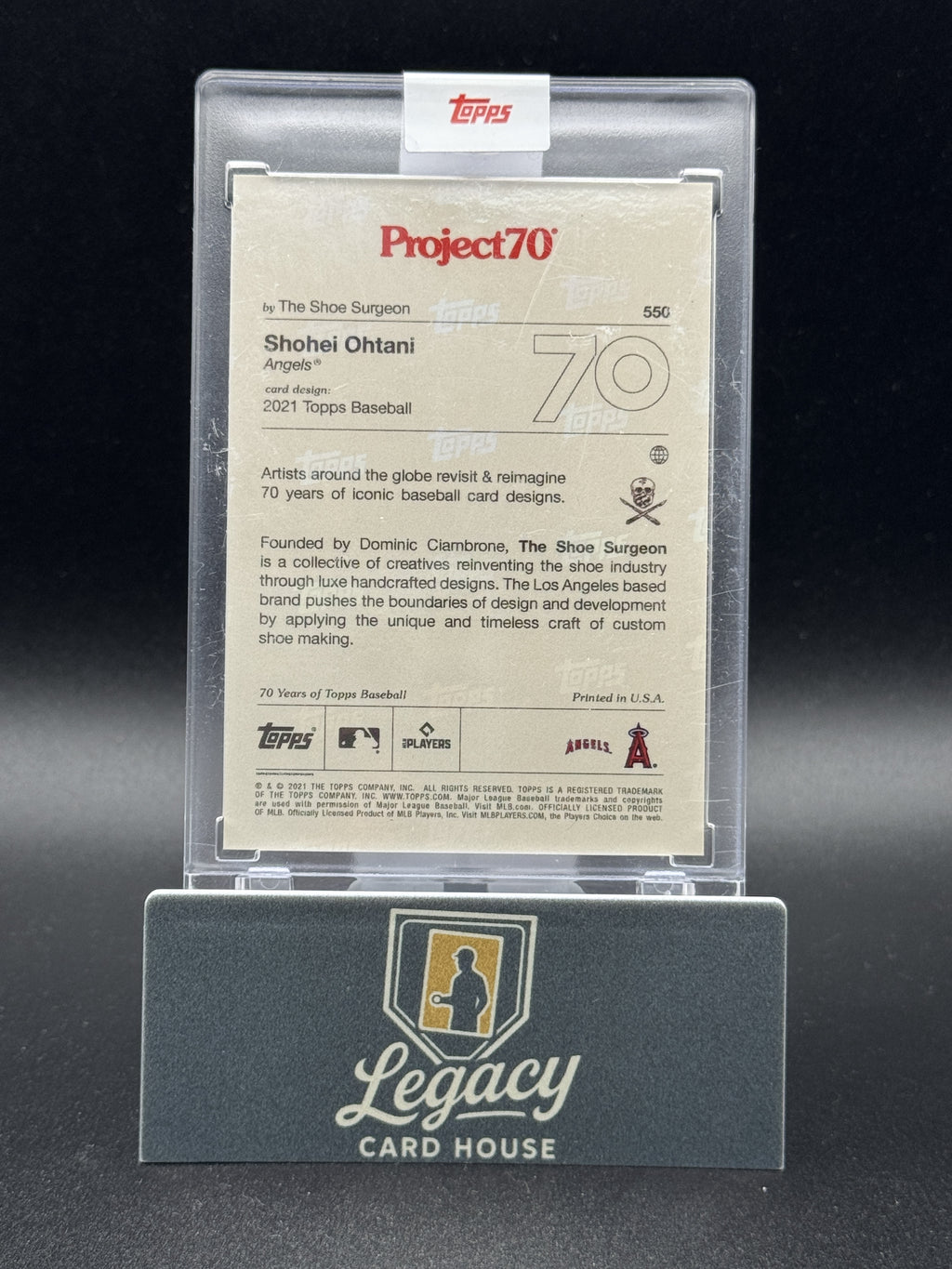 2021 22 Topps Project70 Shohei Ohtani #550 Topps 2021-22 Project70