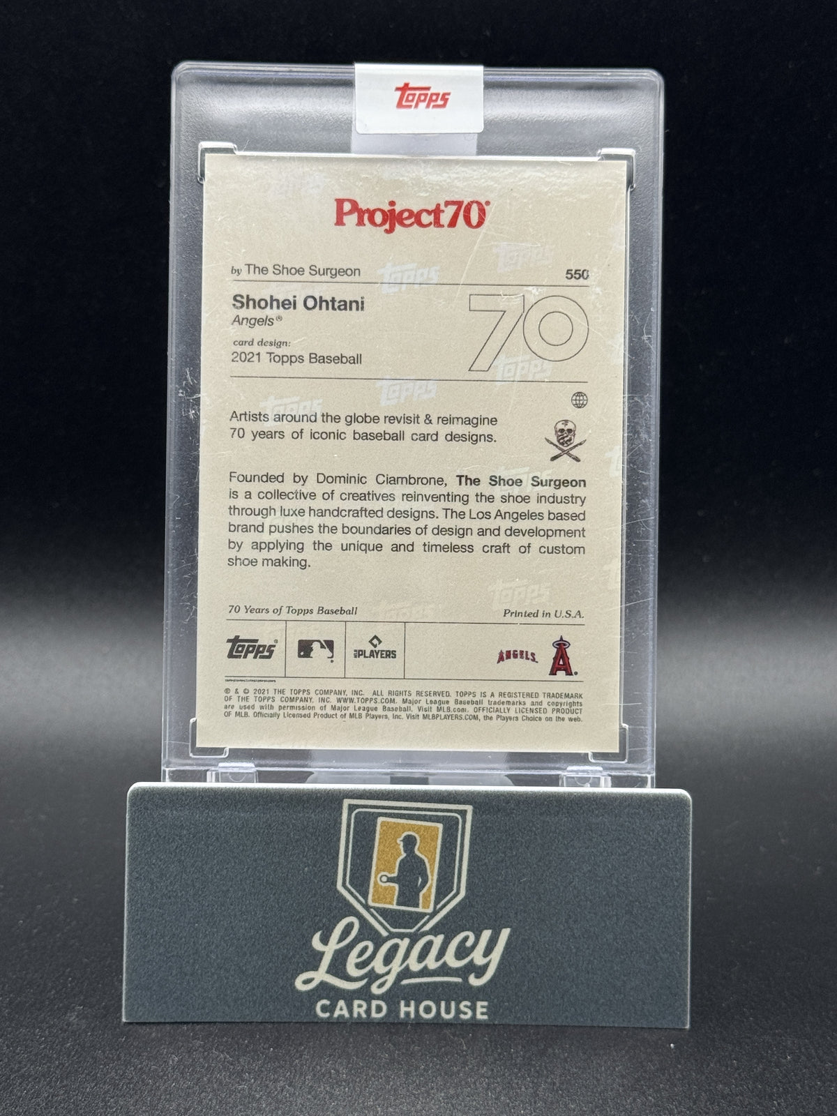 2021 22 Topps Project70 Shohei Ohtani #550 Topps 2021-22 Project70