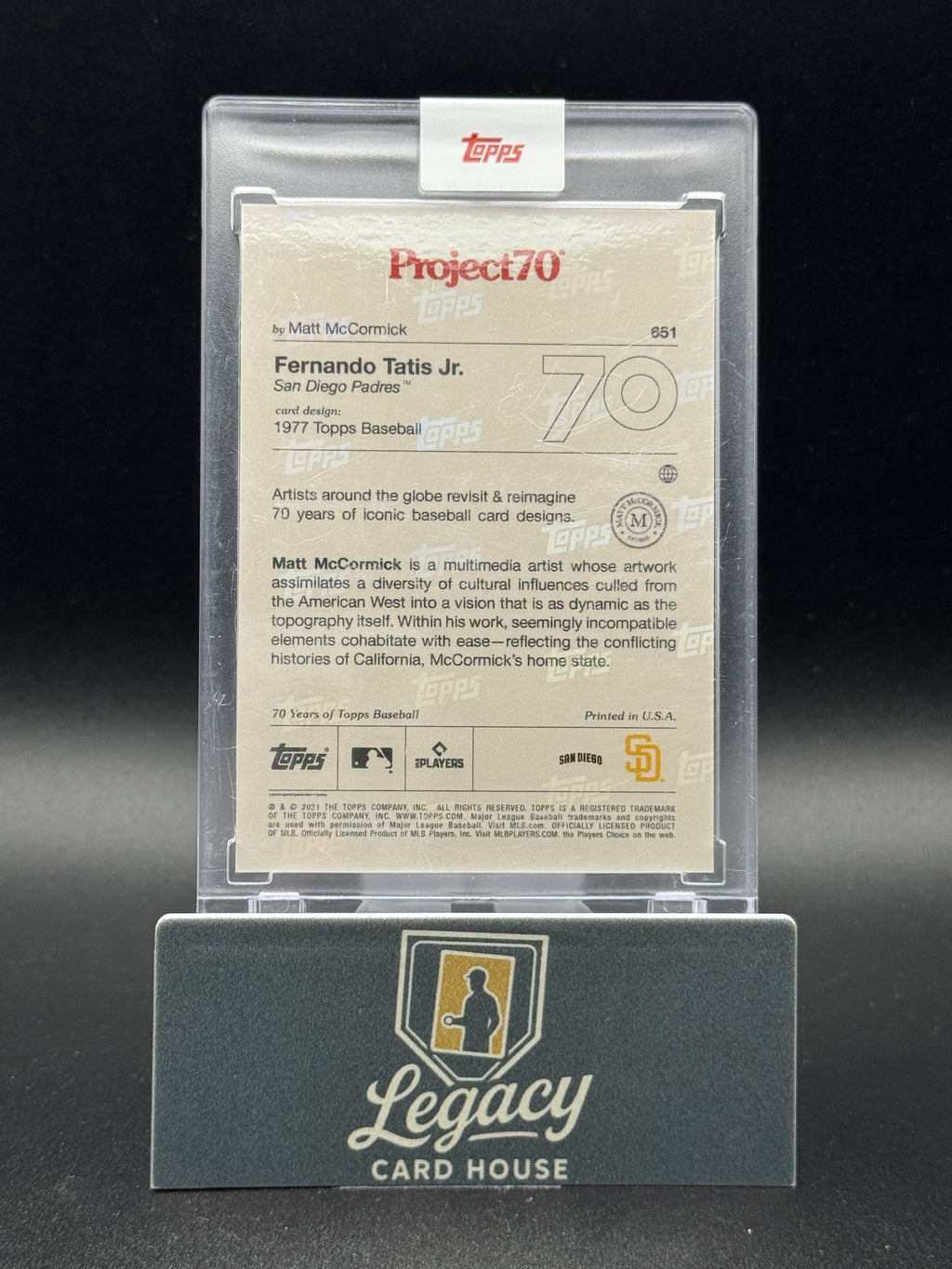 2021 22 Topps Project70 Fernando Tatis Jr. #651 Topps 2021-22 Project70