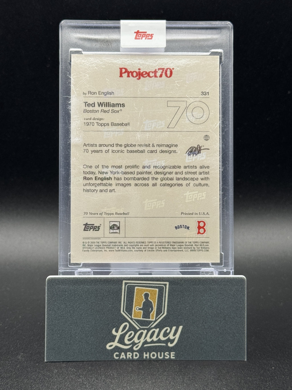 2021 22 Topps Project70 Ted Williams #331 Topps 2021-22 Project70