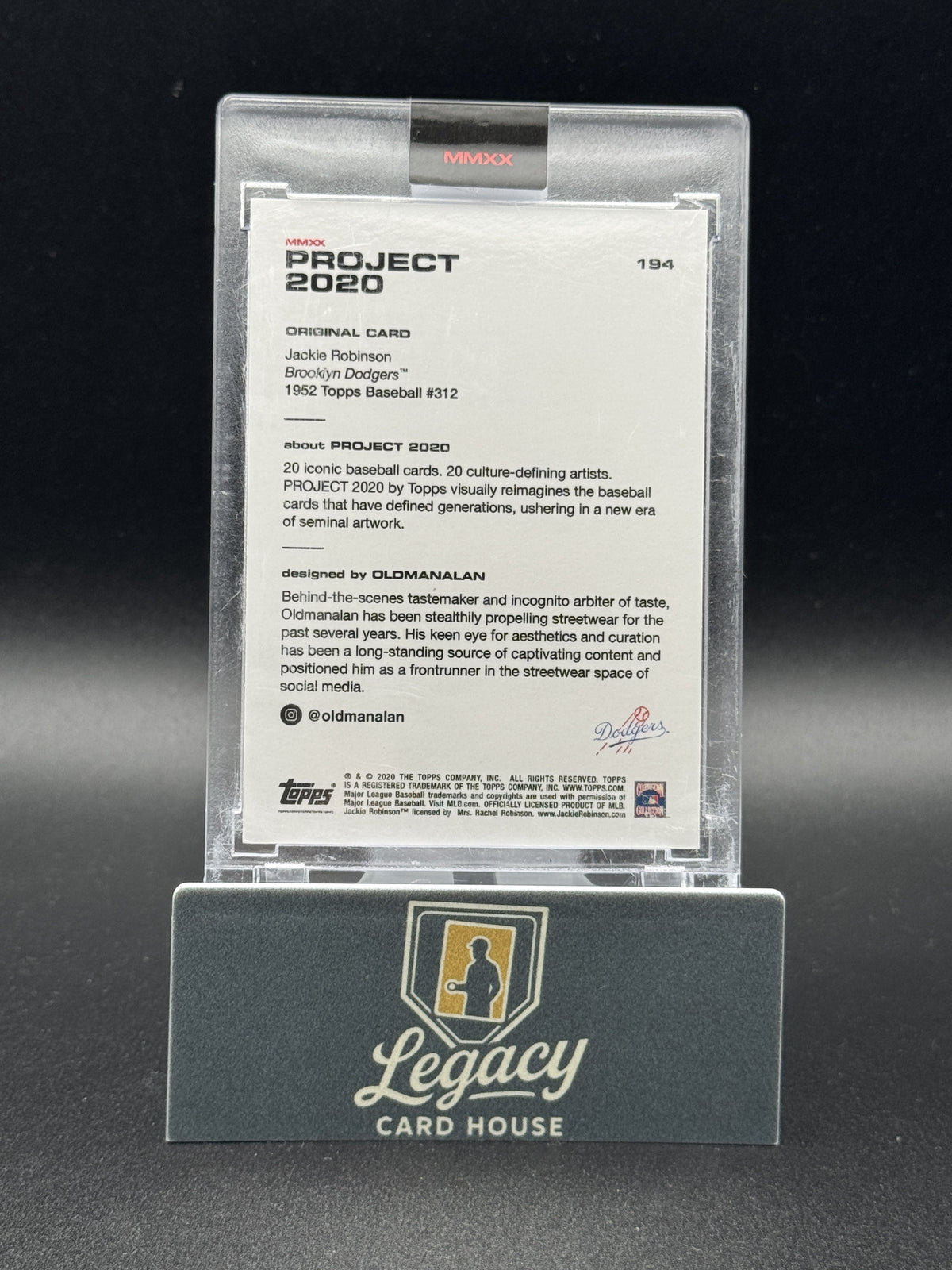 2020 Topps Project 2020 #194 Jackie Robinson