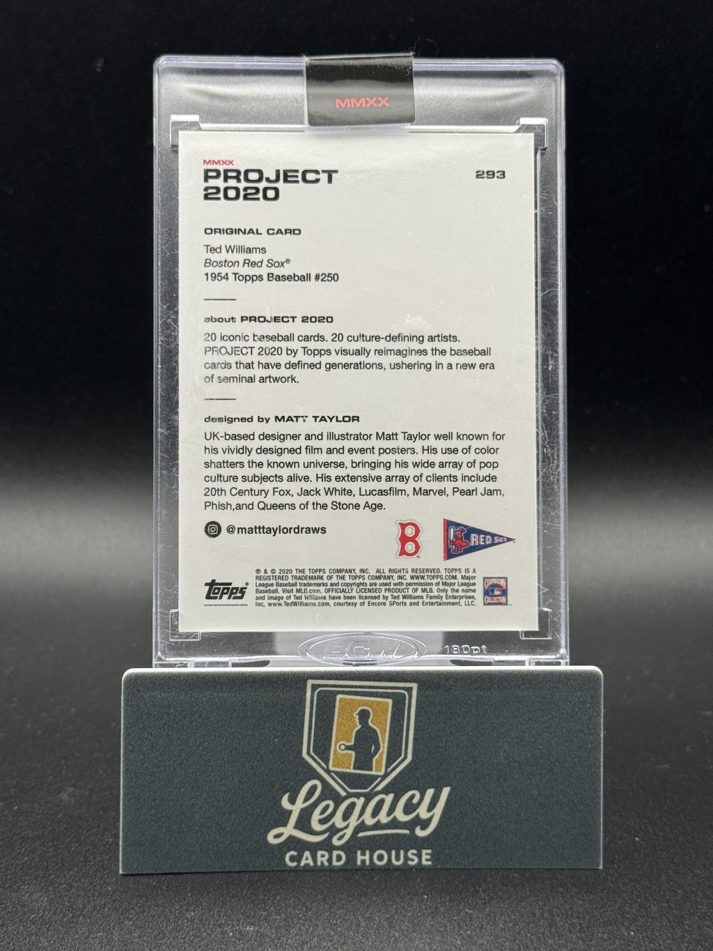 2020 Topps Project 2020 #293 Ted Williams