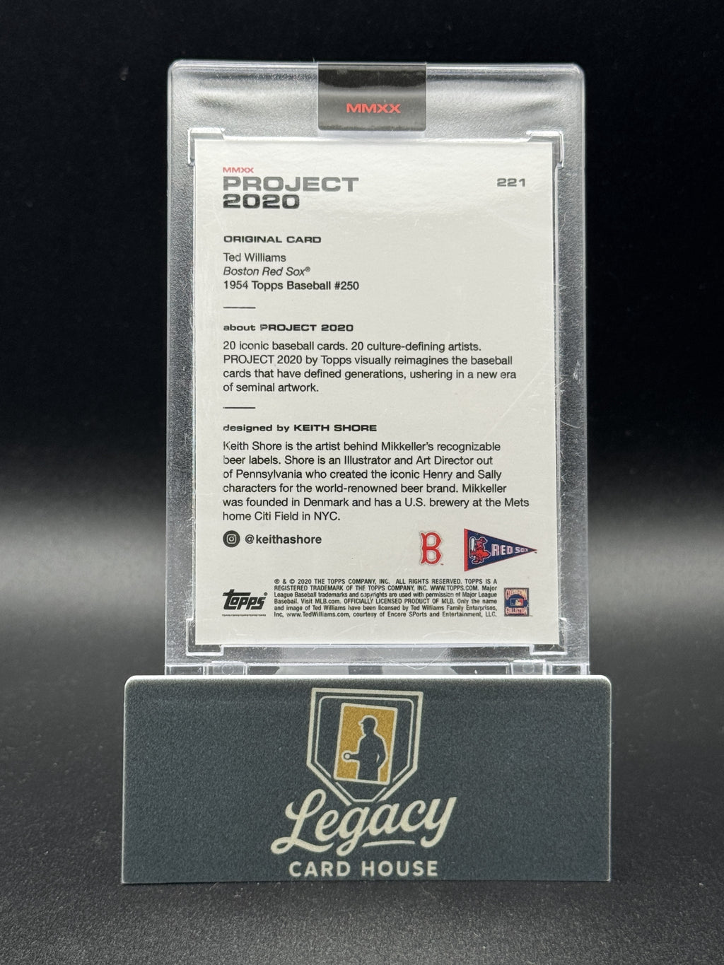2020 Topps Project 2020 #221 Ted Williams