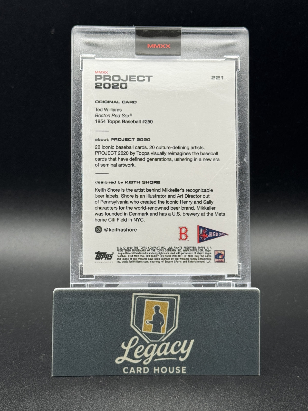 2020 Topps Project 2020 #221 Ted Williams