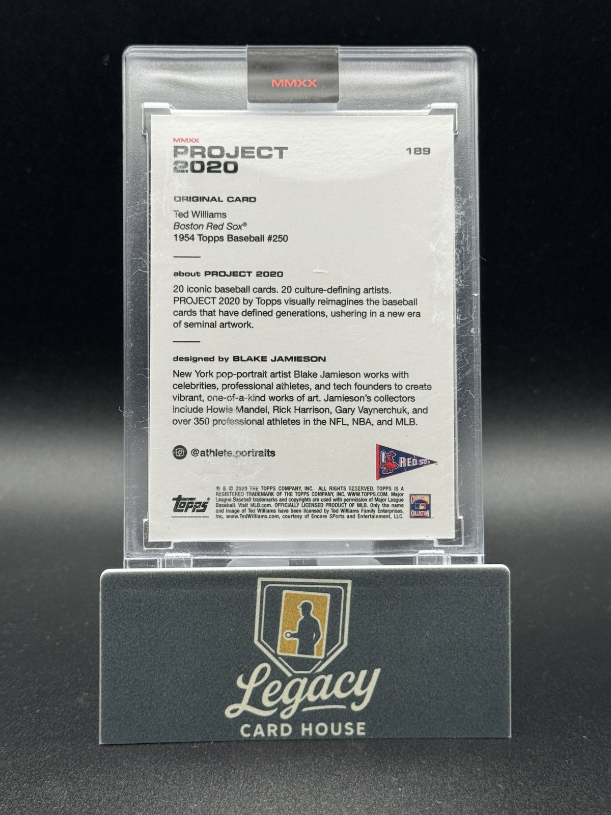 2020 Topps Project 2020 #189 Ted Williams