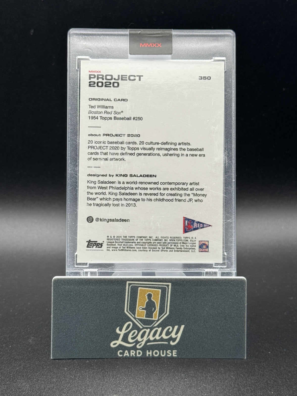 2020 Topps Ted Williams #350 2020 Project