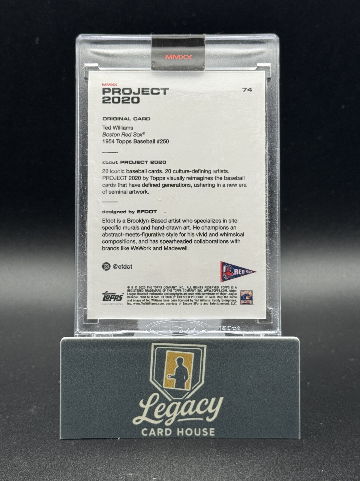 2020 Topps Project 2020 #74 Ted Williams