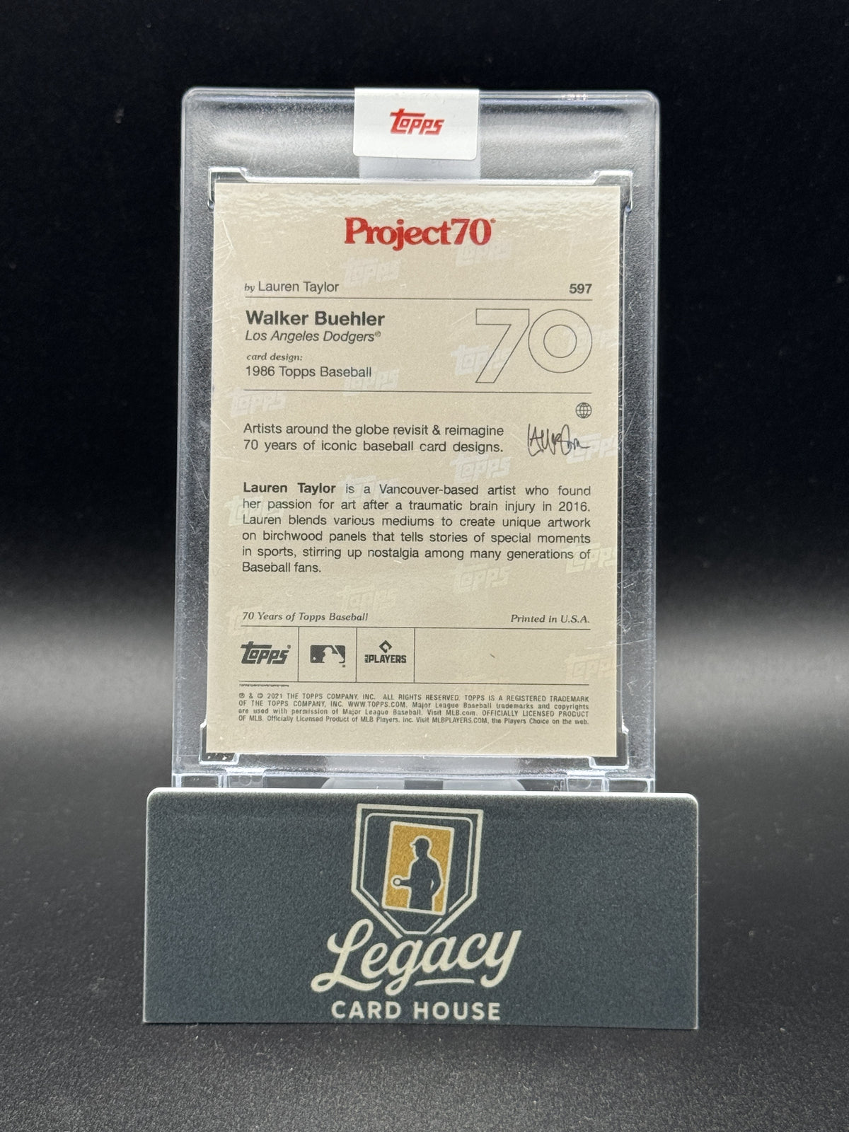 2021-22 Topps Project70 #597 Walker Buehler