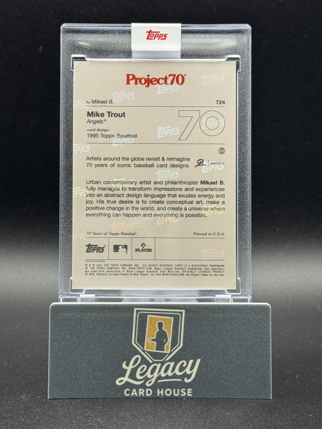 2021 Topps Mike Trout #724 Project70