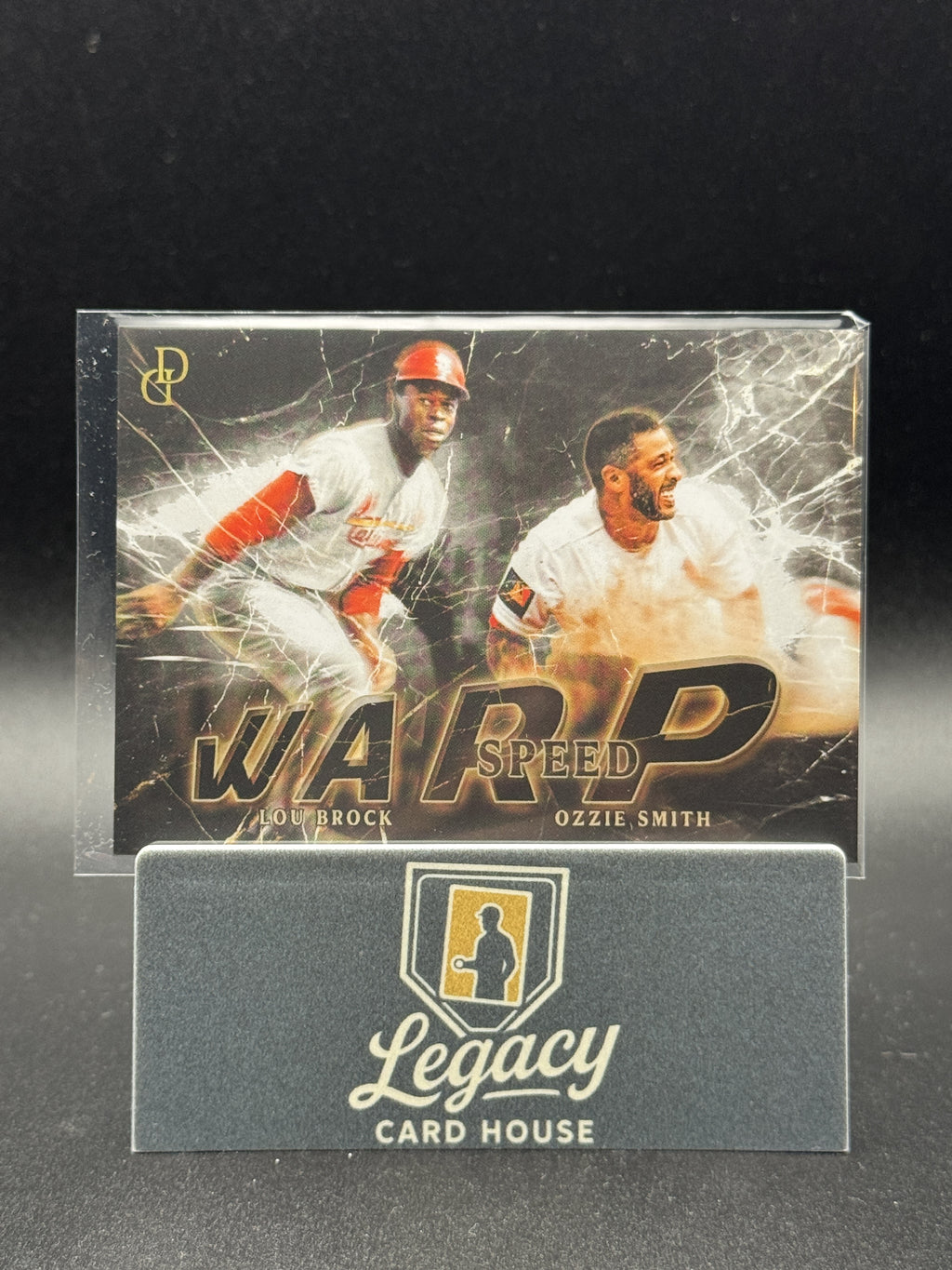 2025 Topps Dynamic Duals #WS-02 Lou Brock / Ozzie Smith Warp Speed