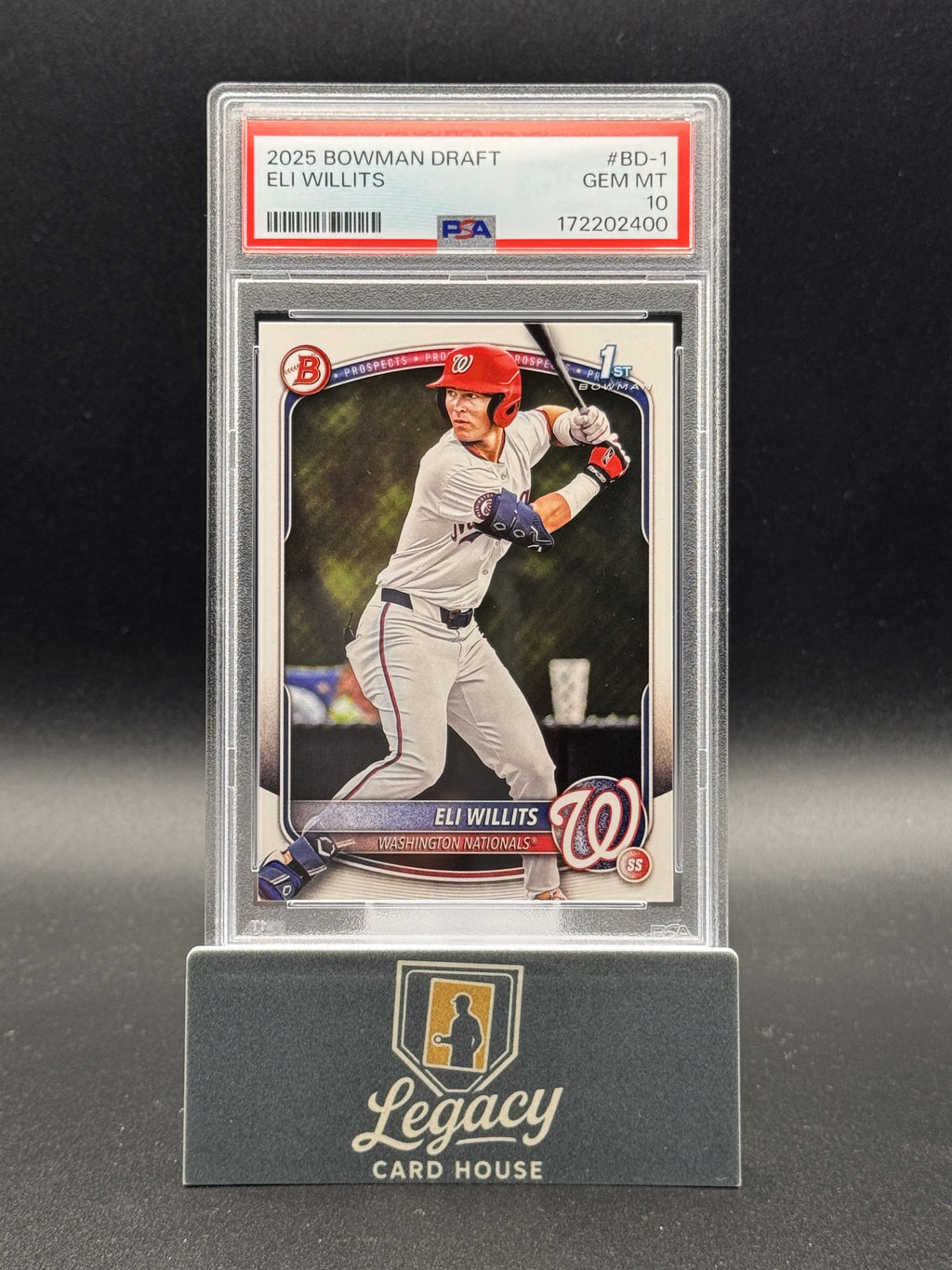 2025 Bowman Draft Eli Willits #BD-1 PSA 10