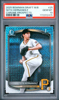 2025 Bowman Draft Mega Box #25 Seth Hernandez Chrome Prospects PSA 10
