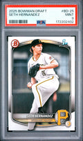 2025 Bowman Draft #BD-25 Seth Hernandez PSA 9