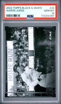 2022 Topps Black And White #33 Aaron Judge PSA 10